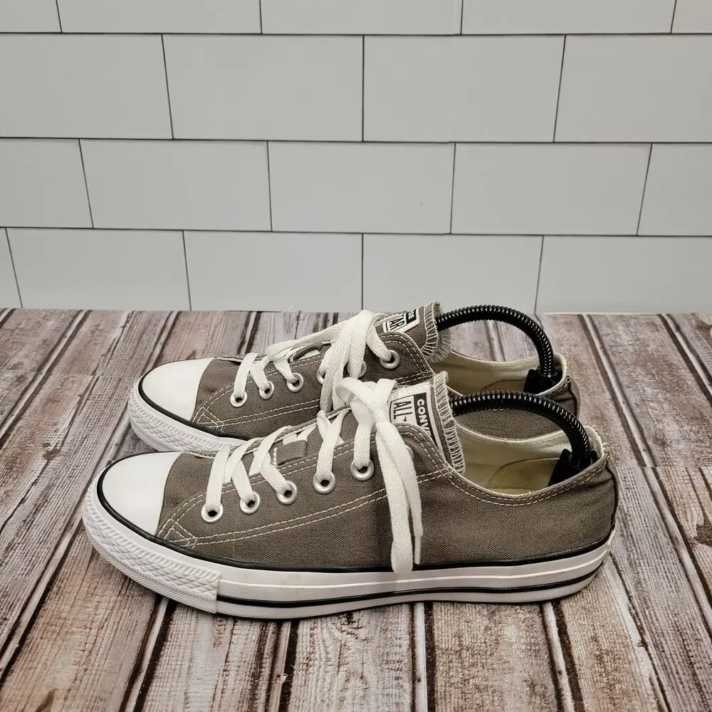 Converse Chuck Taylor All Star Low Canvas Shoes Gray Mens 7 Womens 9 1J794
